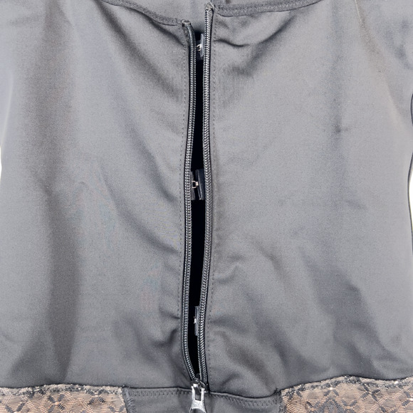 Women's Full Bodysuit Shapewear Fairy Laced Bottoms Sheer Corset Size Large - Picture 4 of 5